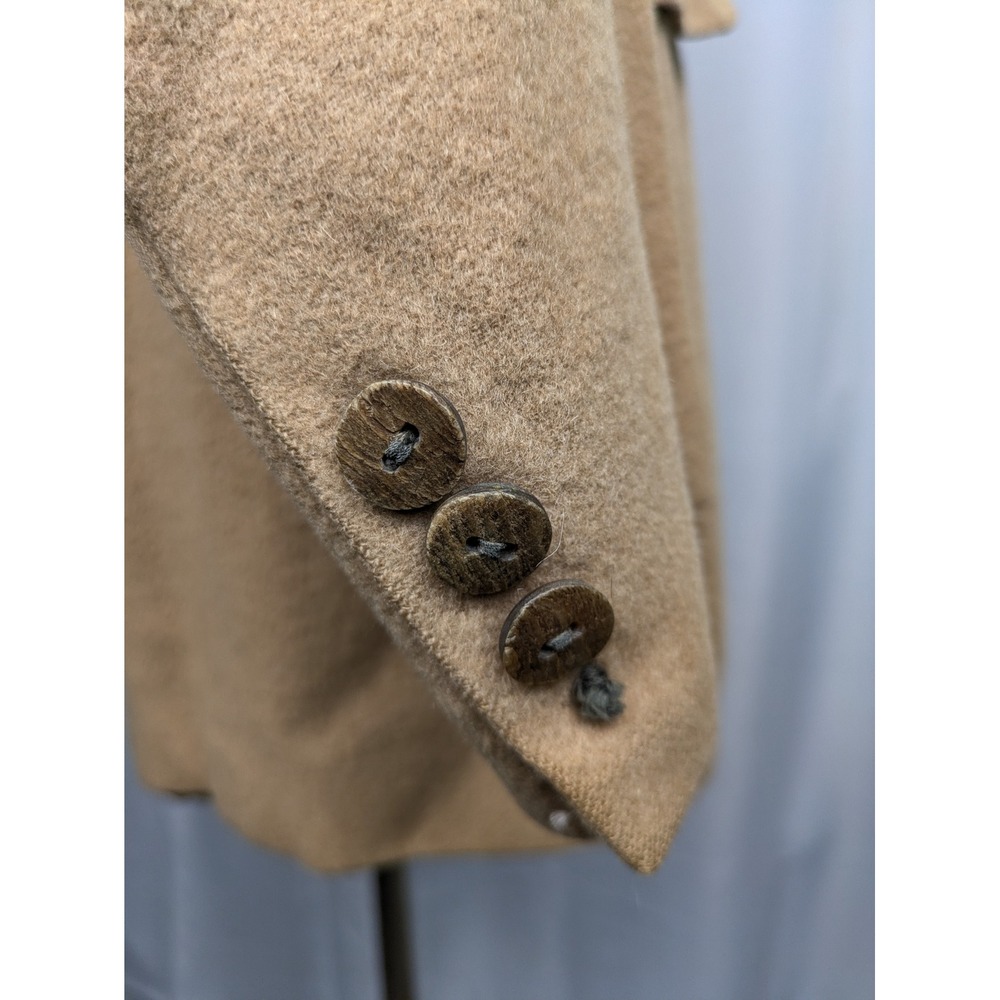 Oxxford Clothes Barneys NY Pure Camel Hair Blazer Tan Mens 38 40 Exmoor VTG FLAW - Picture 10 of 16